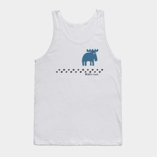 Wildlife tracks - a shy moose Tank Top